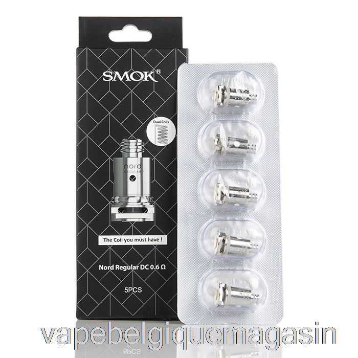 Vape Shop Bruxelles Bobines De Remplacement Smok Nord Bobines Cc Régulières 0,6ohm Nord
